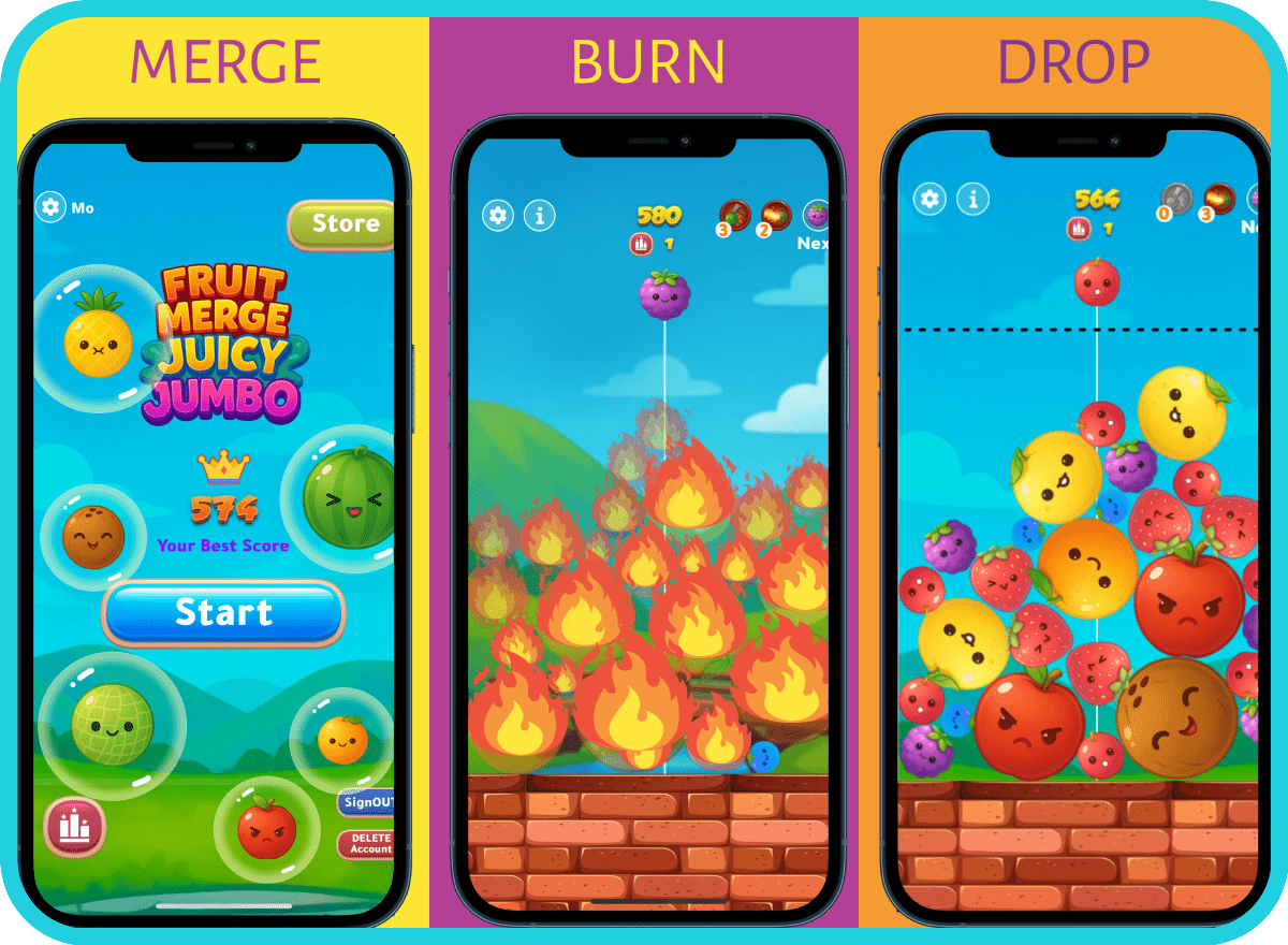 Fruit Merge iOS game